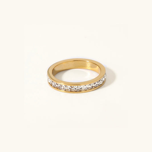 Alleria - Gold Diamond Ring — bringing Modern charm to your space. | Zilocom Offizielle Kollektion