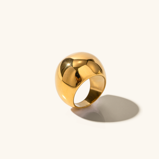 Aubrey - Glossy Dome Ring — crafted für everyday quality. | Zilocom Offizielle Kollektion