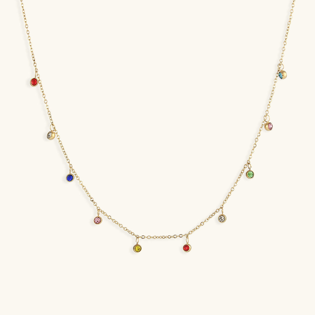 Colette - Gemstone Chain Halskette — bringing Modern charm to your space. | Zilocom Offizielle Kollektion