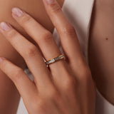 Alleria - Gold Diamond Ring — bringing Modern charm to your space. | Zilocom Offizielle Kollektion