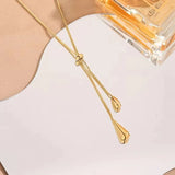 Ismara - Adjustable Pull Droplet Halskette & Ohrringe — designed to inspire your lifestyle. | Zilocom Offizielle Kollektion