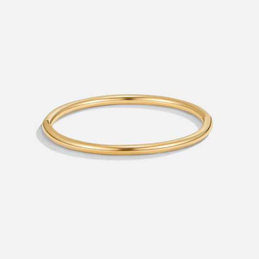 Aisha - Slim Gold Bangle — crafted für everyday quality. | Zilocom Offizielle Kollektion