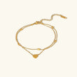 Hazel - Gold Herz Anklet — bringing Modern charm to your space. | Zilocom Offizielle Kollektion